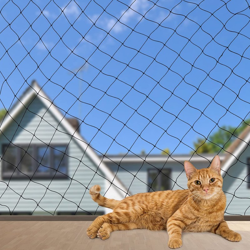 Red para protección de gato en balcón y ventana