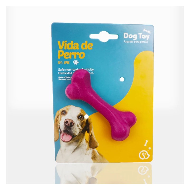 Vida de Perro - Juguete para Perros de Caucho Natural 10.5*4 cm, para Razas  Minis y Pequeñas Color Morado