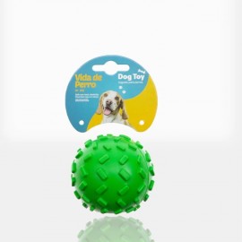 Vida de Perro - Juguete para Perros de Caucho Natural Bola con Dispensador  de Treats 7.62 cm Color Amarillo