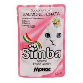 Pouch Simba para gatos Salmón