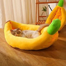 Cama para perro tipo banana...