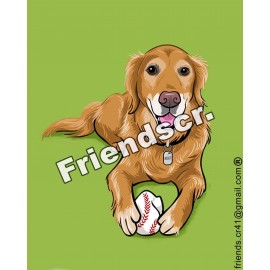 Sticker Golden Retriver