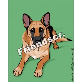 Sticker Deutscher Schäferhund