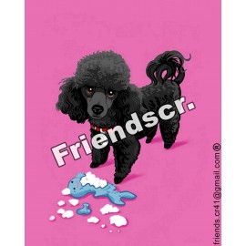 Sticker French Poodle