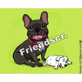 Sticker French Bulldog