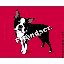 Sticker Boston Terrier