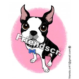 Sticker Boston Terrier 