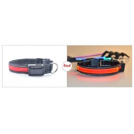 Collar LED Rojo S 