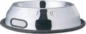 Comedero 64 Oz Embossed Paw & Bone
