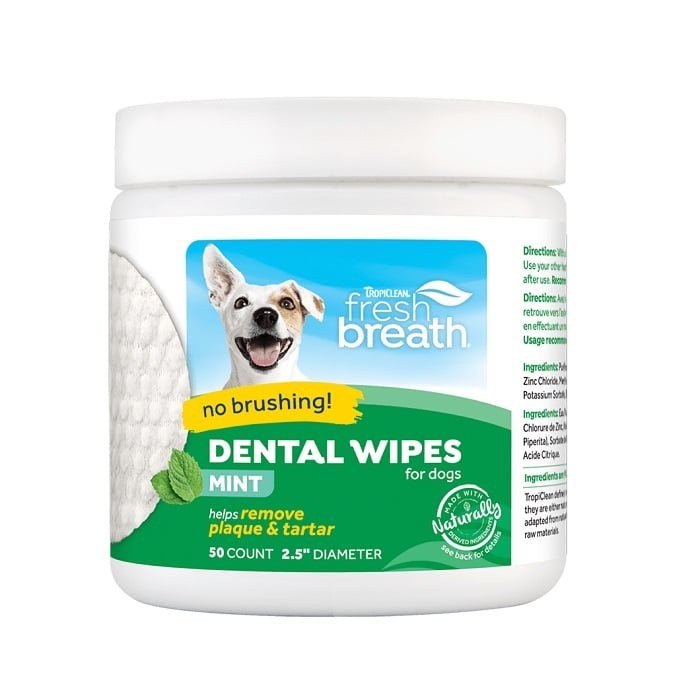 Dental Wipes for Dogs and Cats, 50 units – Fresh Breath