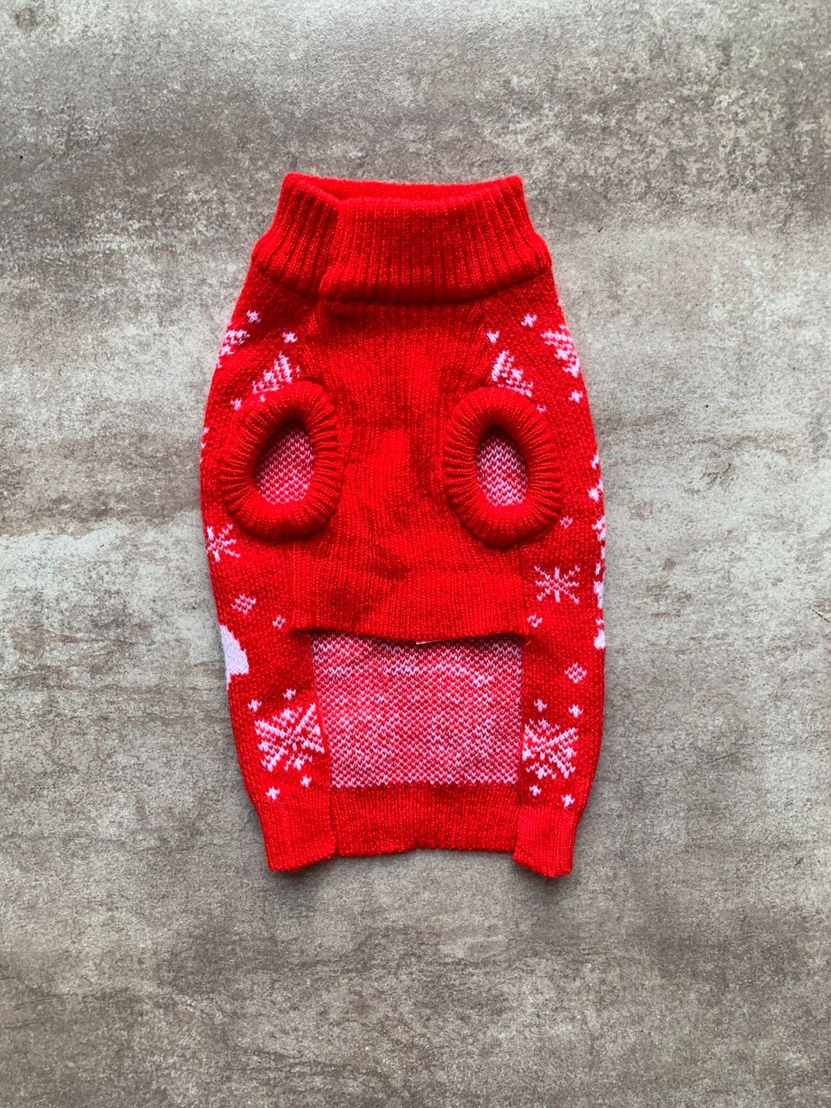 Suéter Navideña Roja Tejida Extra Small