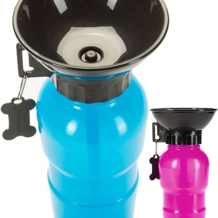 Botella portatil con bebedero