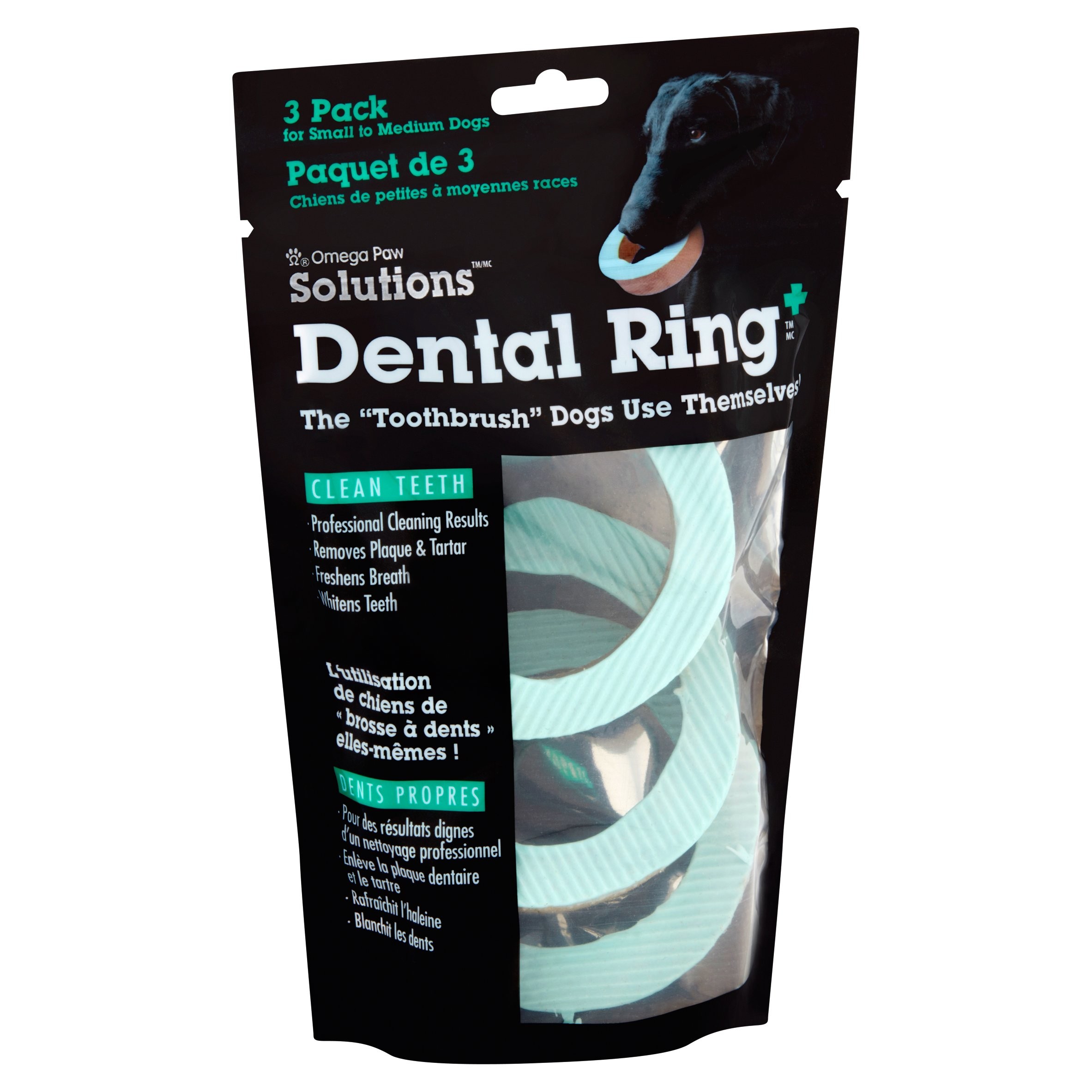 Anillo dental Omega Paw de Queso 3 unidades