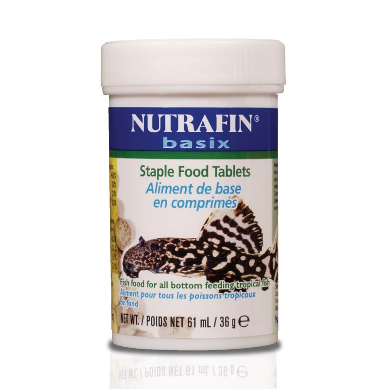Nutrafin Basix - Alimento en hojuelas para Peces Tropicales de Fondo 39gr