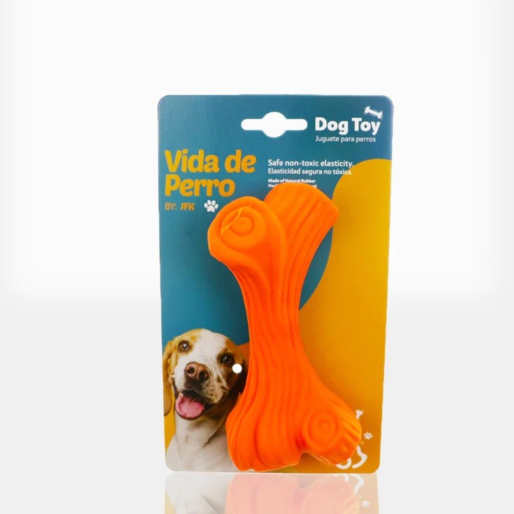 Vida de Perro - Juguete para Perros de Caucho Natural 15*7.5 cm Forma Tronco