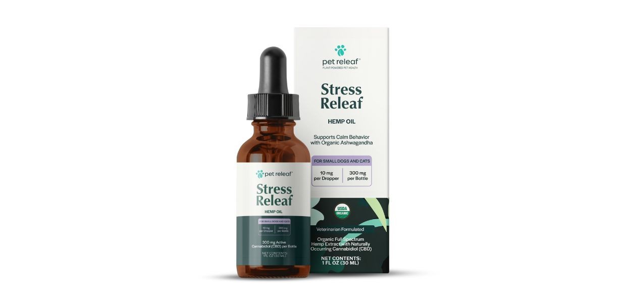 PET RELEAF - STRESS RELEAF HEMP OIL ORGANIC CBD 300