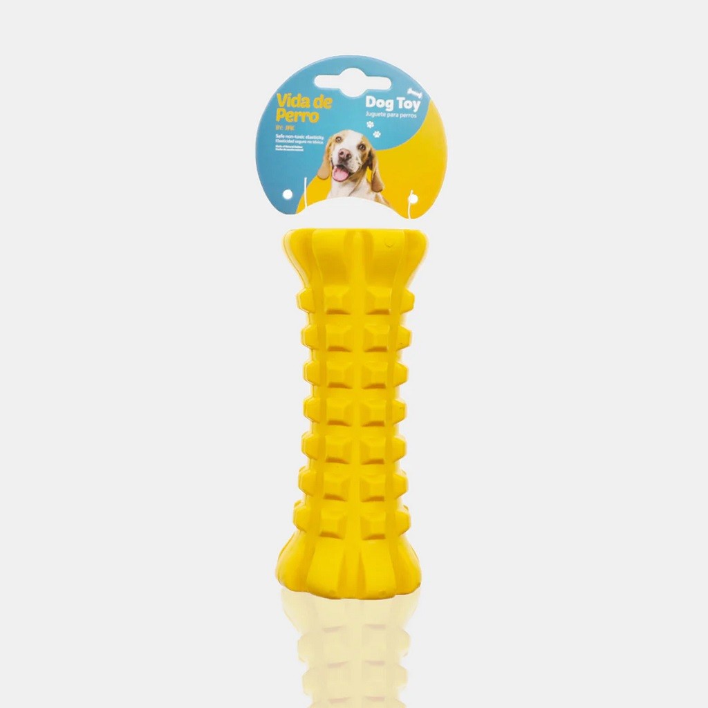 Vida de Perro - Juguete para Perros de Caucho Natural 16X7 Cm, Forma de MANCUERNA