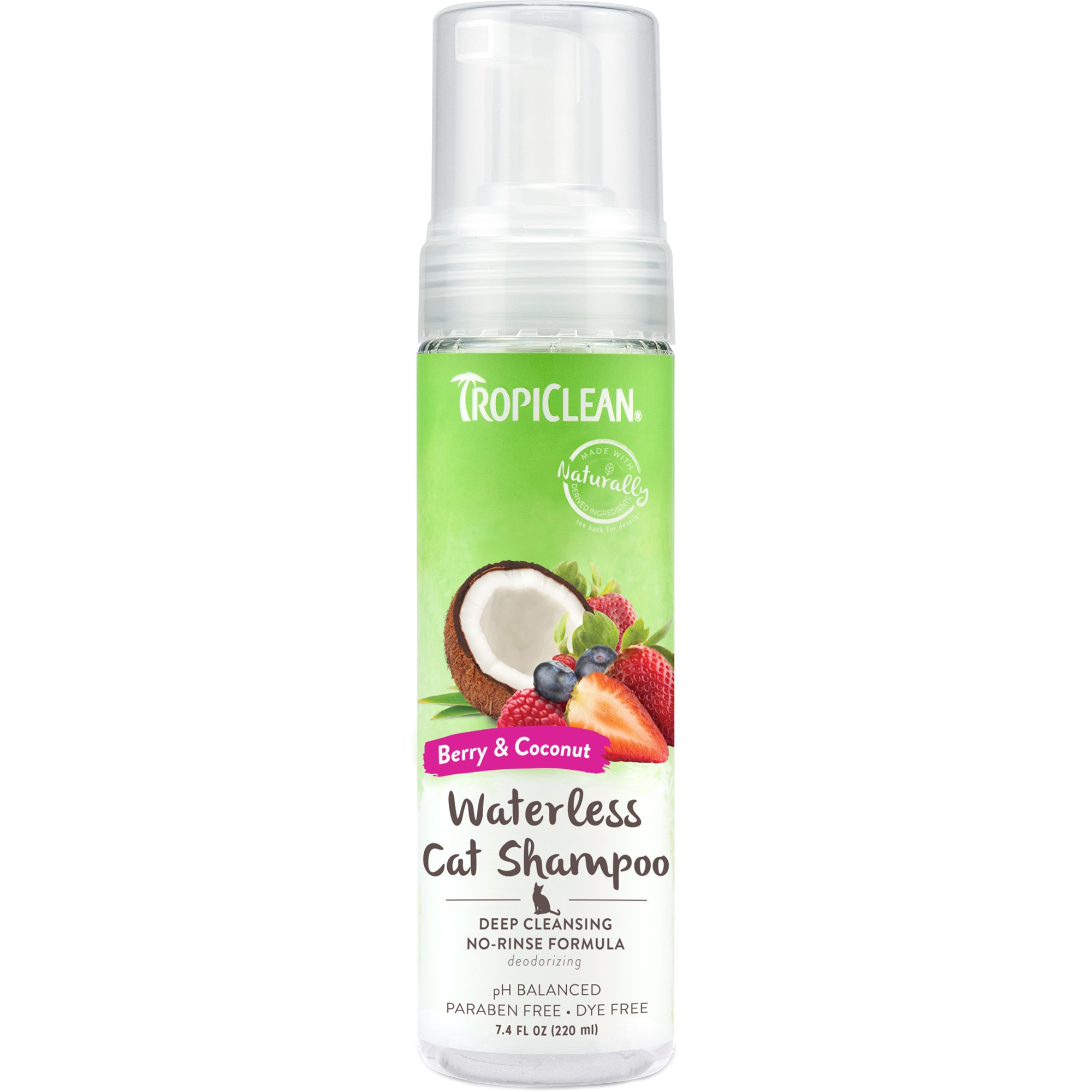 Shampoo en seco frutos rojos para gato TropiClean