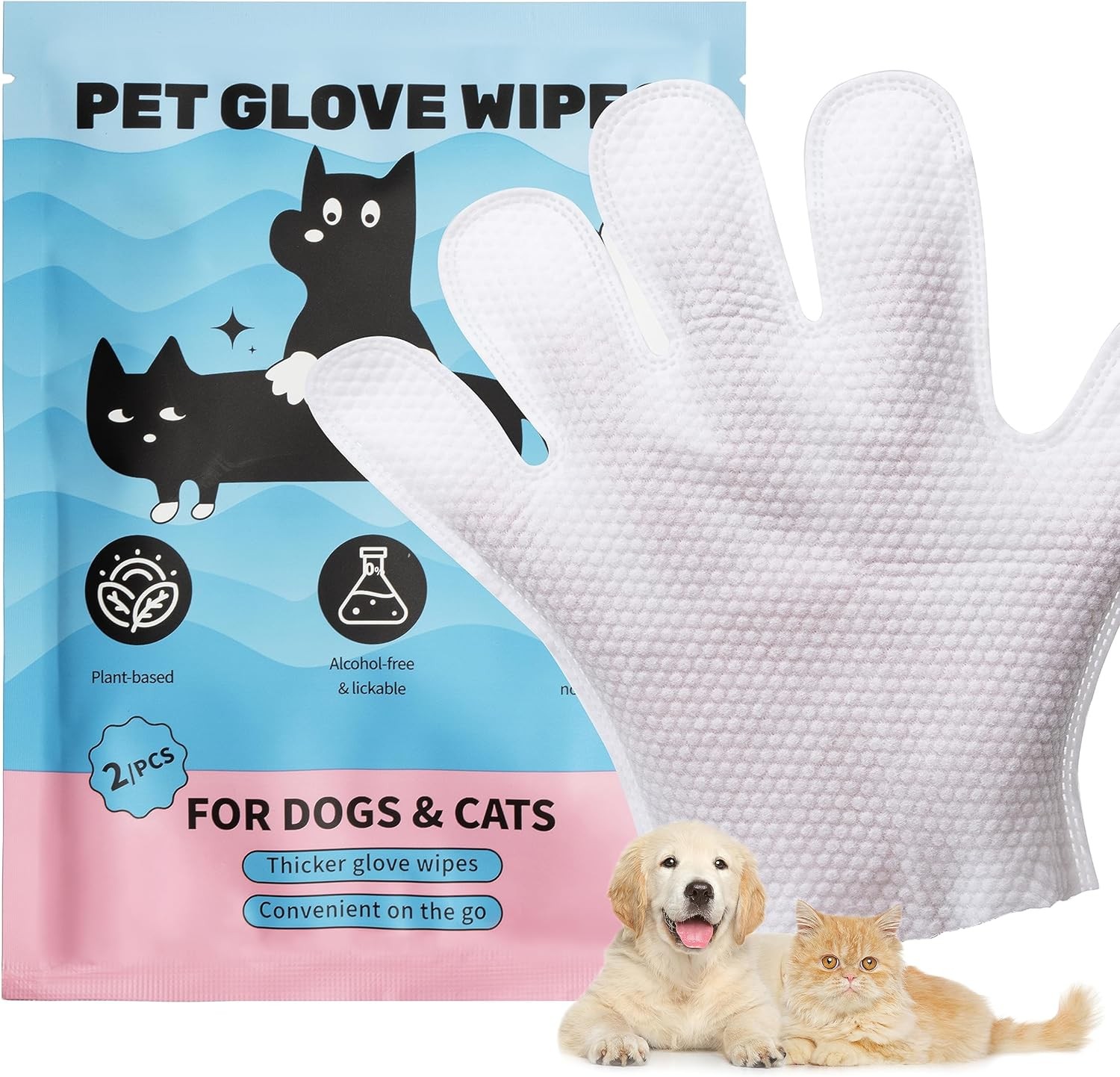 Guantes de aseo desechables para mascotas