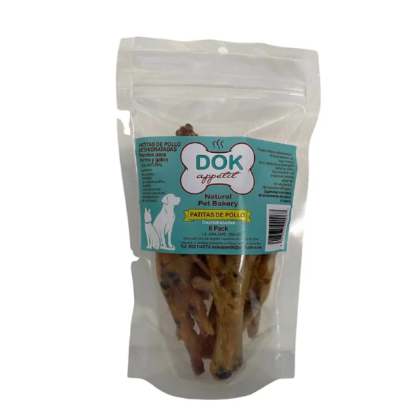 Dok Appetit Patitas de Pollo Deshidratadas 20 unidades