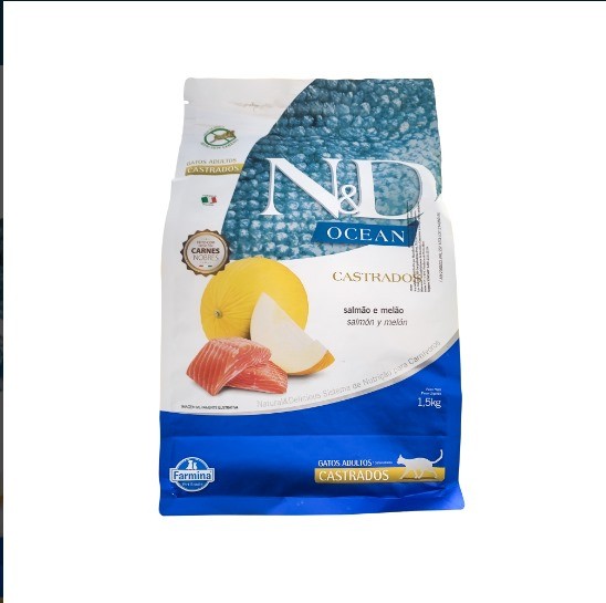 Farmina ND - Ocean Salmón y Melón Felino Adulto Castrado