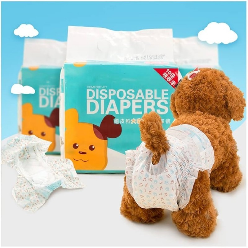 Pañales desechables para macho , 10 unds Medium